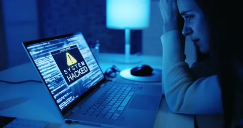 Ransomware Malware Attack And Breach Stock Footage 230393861