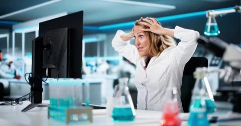 Ransomware Malware Attack And Breach. Hospital Computer Hacked Stockfoto's