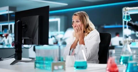 Ransomware Malware Attack And Breach. Hospital Computer Hacked 写真素材