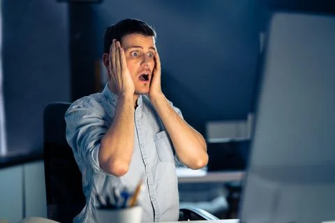 Ransomware Malware Attack. Business Computer Hacked Foto stock