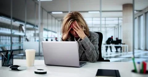 Ransomware Malware Cyber Attack On Business Computer Foto stock