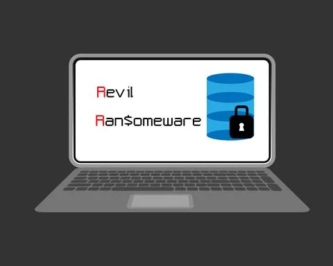 Ransomware As a Services Attack Illustrazione stock