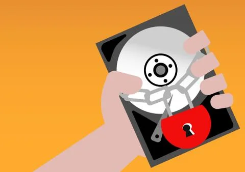 Ransomware software Stockillustratie