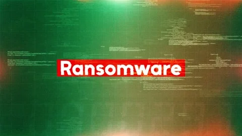 Ransomware word in hacking and cybersecurity Stock Footage 318782607