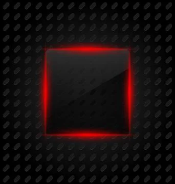 Ransparent frame with reflection on aluminum background イラスト素材