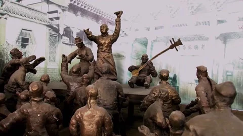 Rap artist statue Stock Footage 235131608