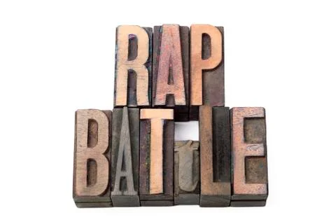 Rap battle isol Stock Photos
