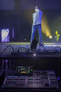 Rap battling performance Stock Photos