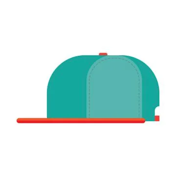 Rap cap bill baseball Illustrazione stock