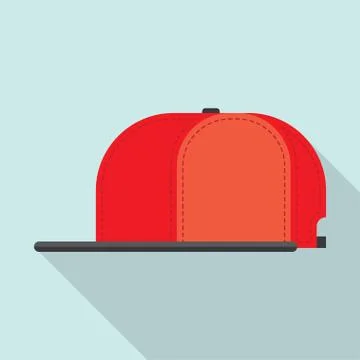 Rap cap bill baseball Illustrazione stock