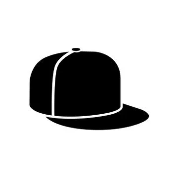 Rap cap icon Stock Illustration