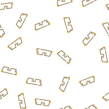 Rap glasses frame vector seamless pattern Stock Illustration