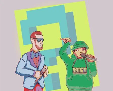 RAP Hip-hop Vector Stockillustratie