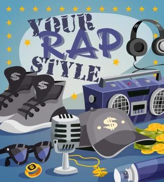 Rap Music Concept Illustrazione stock