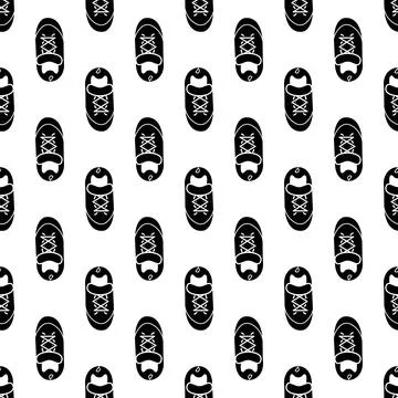 Rap sneaker pattern seamless vector Illustrazione stock