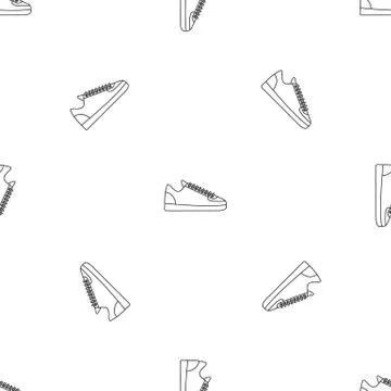 Rap sneakers pattern seamless vector Stock Illustration