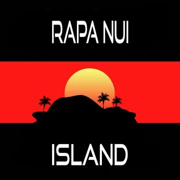 Rapa Nui Island Illustrazione stock