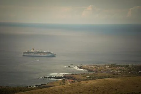 Rapa Nui Moai Statues Easter Island Stock Photos