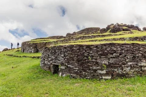Rapa Nui National Park, Easter Island (Isla de Pascua), Chile Stock Photos