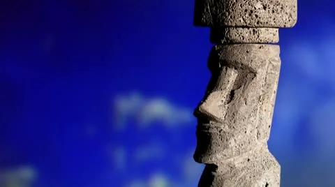 Rapa Nui, sky Stock Footage 8967447
