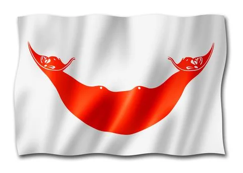 Rapanui, Easter Island flag, Chile Illustrazione stock