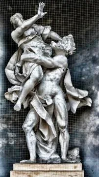 Rape of Proserpina Statue Stock Photos