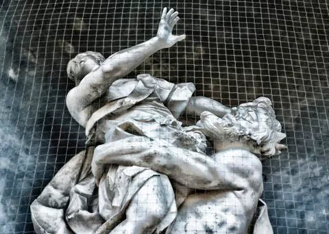 Rape of Proserpina Statue Stock Photos