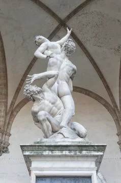 Rape of Proserpina Statue Stock Photos