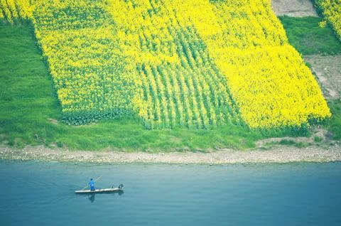 Rape by the river Stock Photos