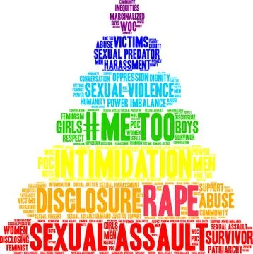Rape Word Cloud Illustrazione stock