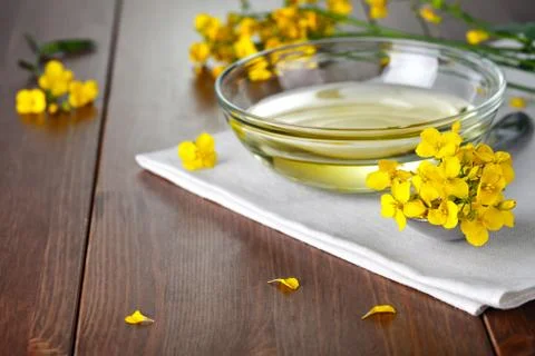 Rapeseed oil Stock Photos