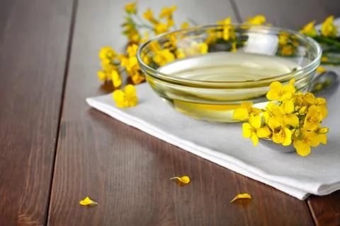 Rapeseed oil Stock Photos