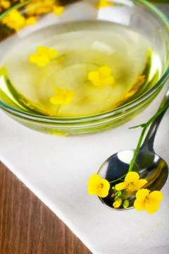 Rapeseed oil Stock Photos