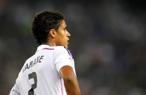Raphael Varane of Real Madrid Stock Photos