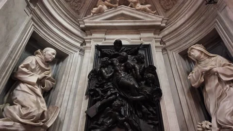 Raphael's Masterpiece In Chigi Chapel Video stock 333262495