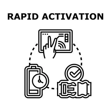 Rapid activation interface providing fast software control 库存插图