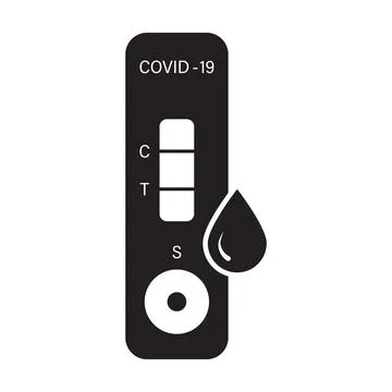 Rapid antigen self test (RST) icon vector rapid antigen detection test (RADT) 스톡 일러스트