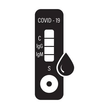 Rapid antigen self test (RST) icon vector rapid antigen detection test (RADT) Stock Illustration