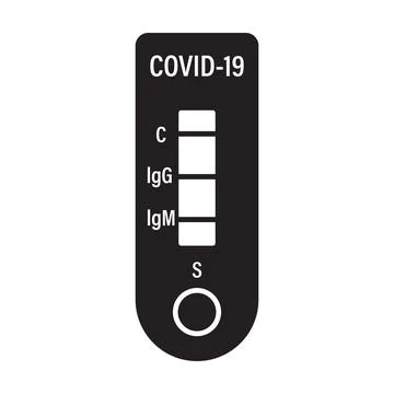 Rapid antigen self test (RST) icon vector rapid antigen detection test (RADT) Stock Illustration
