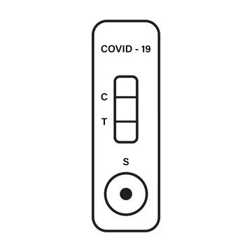 Rapid antigen self test (RST) icon vector rapid antigen detection test (RADT) 스톡 일러스트