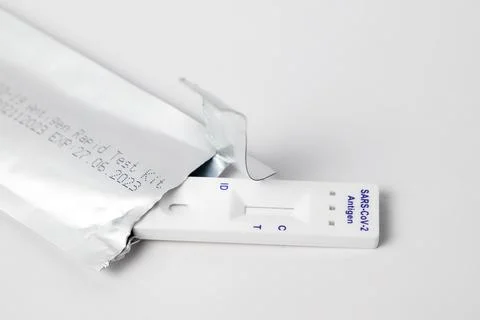 A rapid antigen test COVID-19 without any results Stock Photos