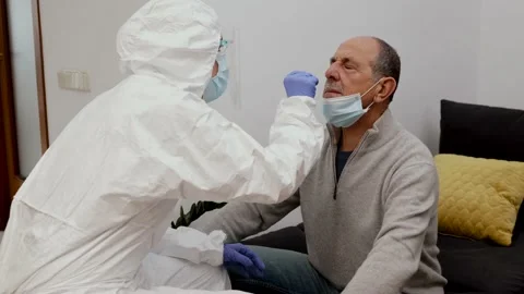 Rapid Antigen Test kit to analyze sampling on Coronavirus Pandemic 2020 Stock Footage 145540227