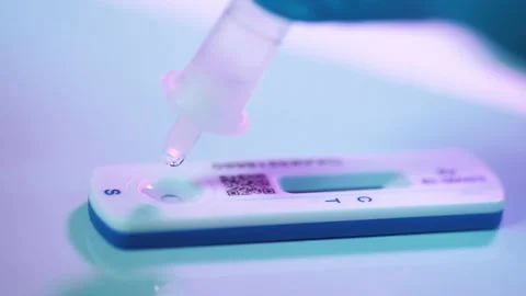 RAPID ANTIGEN TEST KIT COVID 19 Stock Footage 197993693