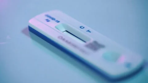 RAPID ANTIGEN TEST KIT COVID 19 Stock Footage 197993699