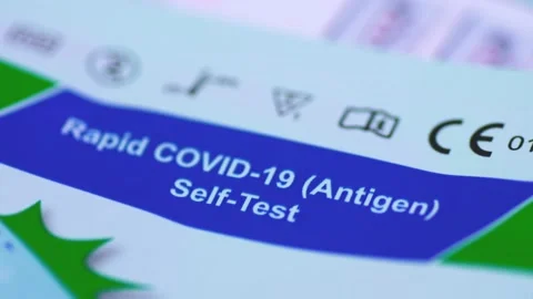 RAPID ANTIGEN TEST KIT Stock Footage 197993686