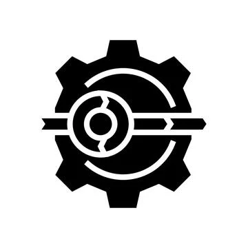 Rapid application development software glyph icon vector illustration 스톡 일러스트