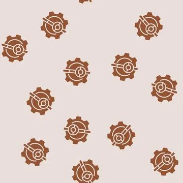 Rapid application development software glyph seamless pattern イラスト素材