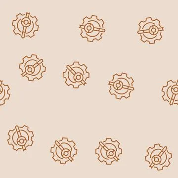 Rapid application development software line seamless pattern Illustrazione stock