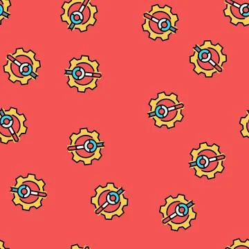 Rapid application development software vector seamless pattern イラスト素材