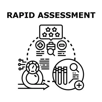 Rapid assessment concept vector for quick analysis イラスト素材